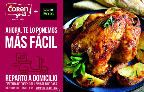 Coren Grill implanta el servicio de reparto a domicilio para que puedas disfrutar m&aacute;s f&aacute;cilmente de nuestras comidas en tu hogar