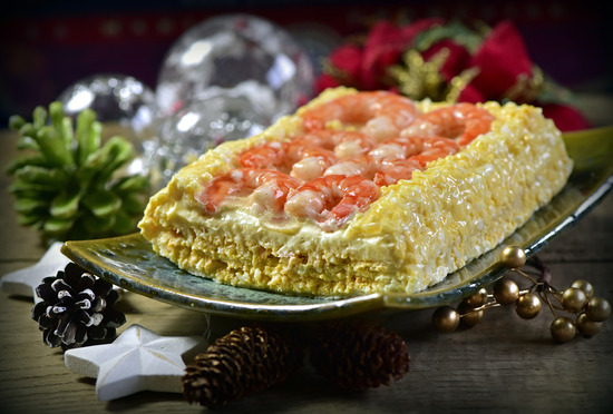 Pastel de langostinos
